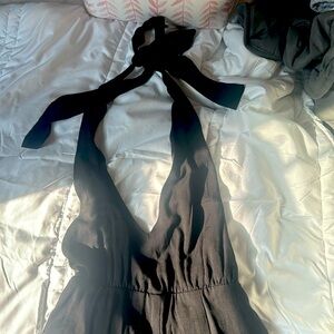 Black Halter neck romper